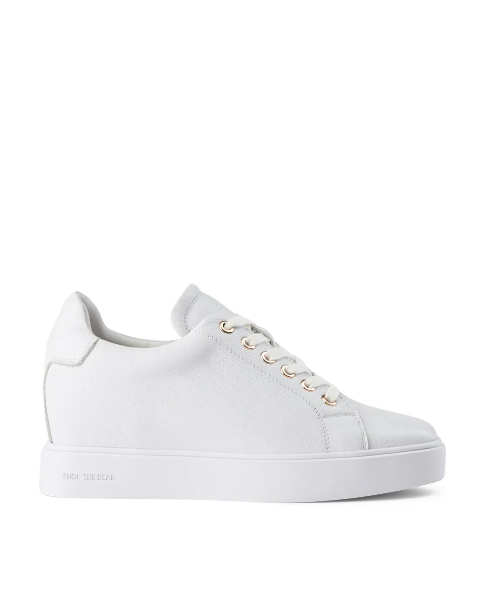 Ava Grain Sneakers - WHITE