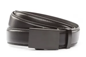 Black Formal Leather w/Classic in Black Buckle (1.25")