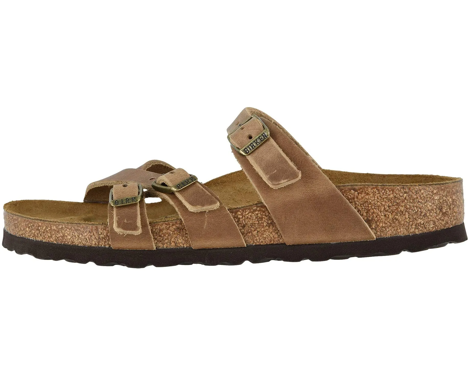 Franca Oiled Leather Birkenstock Sandals, leather