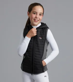 Mini Lamera Girl's Hybrid Riding Gilet Black