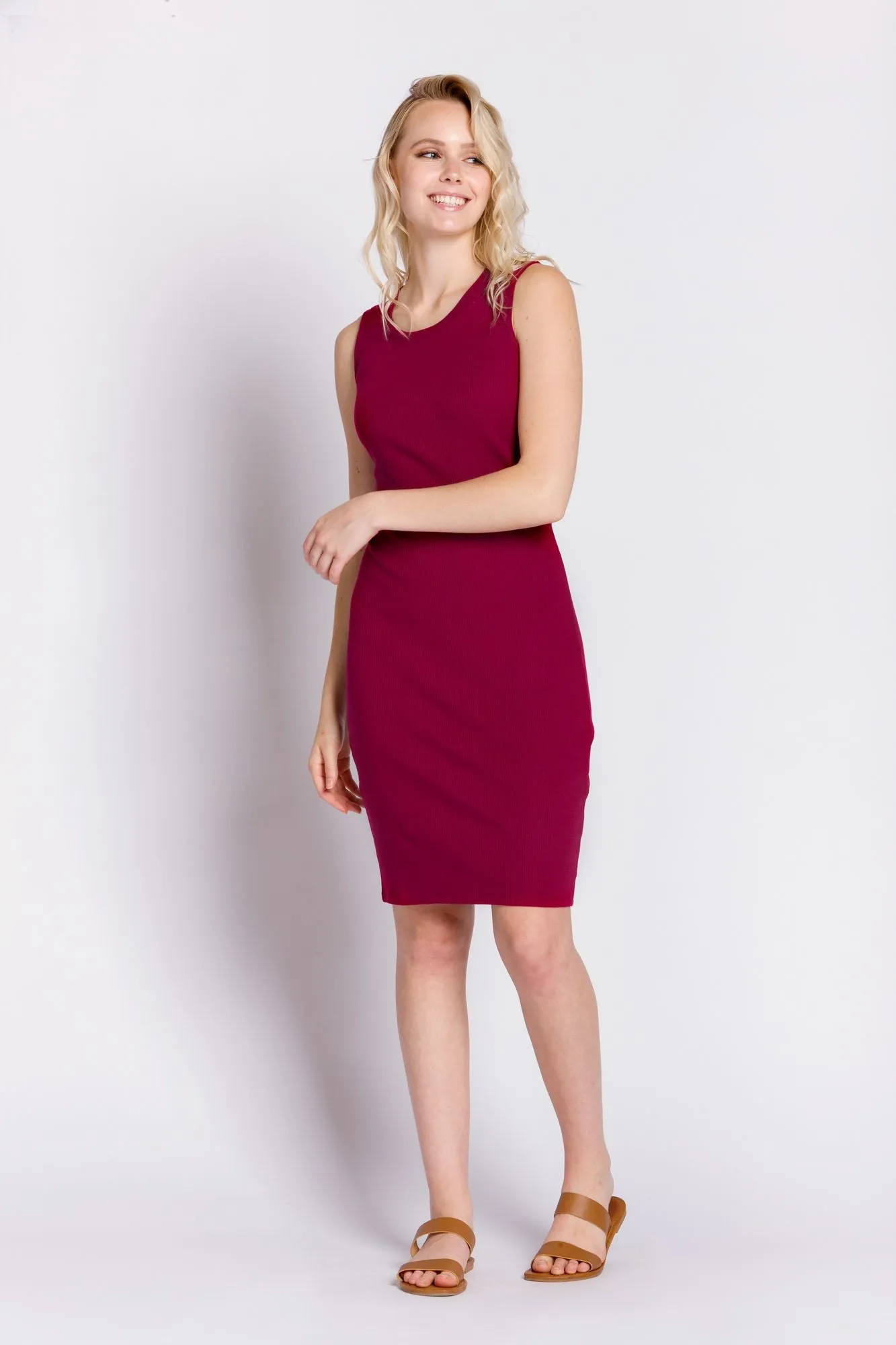 Reese | Women's Sleeveless Rib Dress