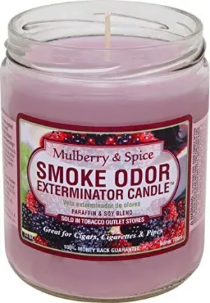 Smoke Odor Mulberry Spice Candle